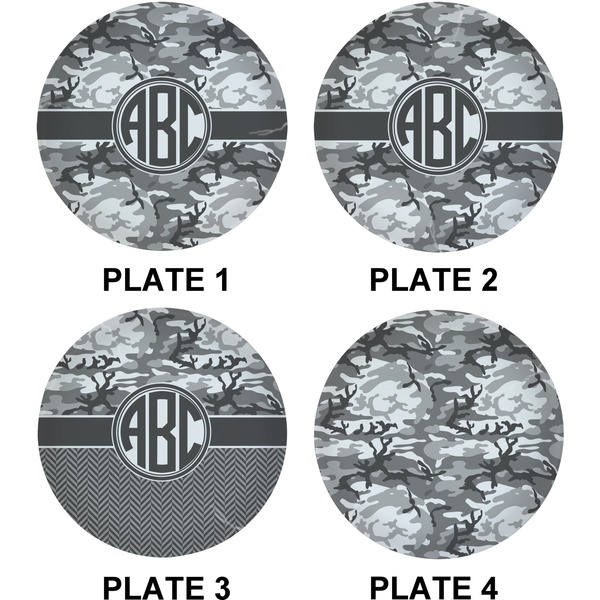 Camo Set of Lunch / Dinner Plates (Approval)