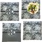 Camo Set of 4 Glass Square Lunch / Dinner Plate 9.5" (Personalized)