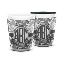 Camo Ceramic Shot Glass - 1.5 oz (Personalized)