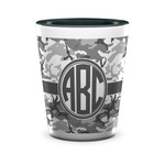 Camo Ceramic Shot Glass - 1.5 oz - Two Tone - Set of 4 (Personalized)