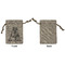 Camo Small Burlap Gift Bag - Front Approval