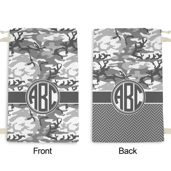 Camo Small Laundry Bag - Front & Back View