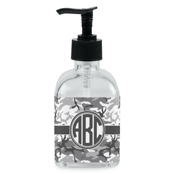 Custom Camo Glass Soap & Lotion Bottle - Single Bottle (Personalized)