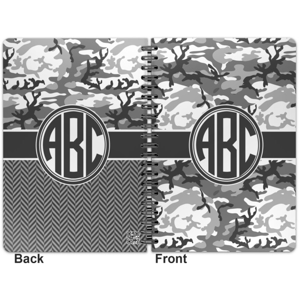 Camo Spiral Journal 7 x 10 - Apvl