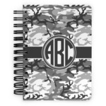 Camo Spiral Notebook - 5x7 w/ Monogram