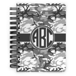 Camo Spiral Notebook - 5x7 w/ Monogram