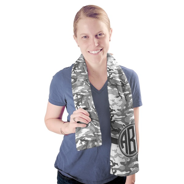 Camo Sport Towel - Exercise use - Model