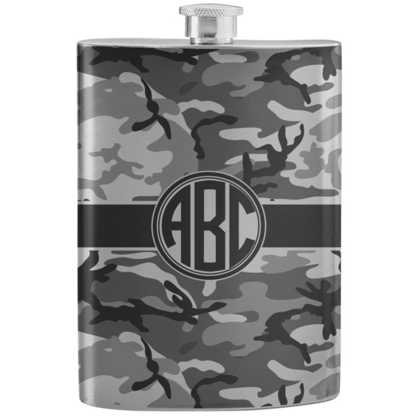 Custom Camo Stainless Steel Flask (Personalized)