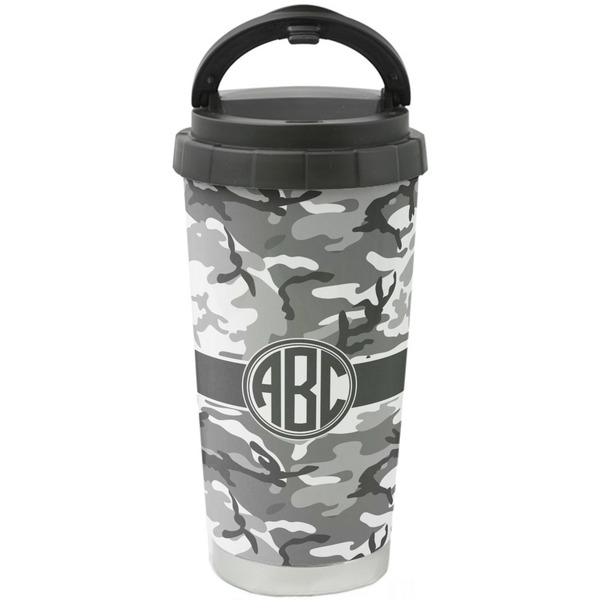 Custom Camo Stainless Steel Coffee Tumbler (Personalized)