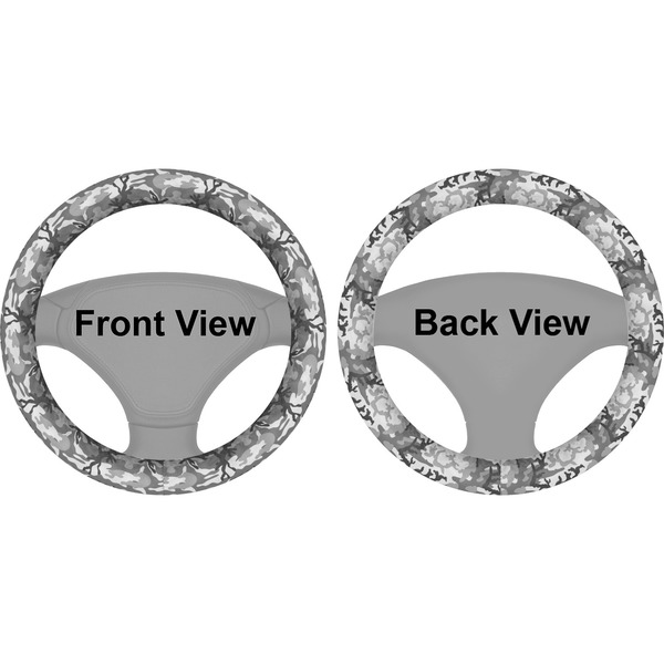 Camo Steering Wheel Cover- Front and Back