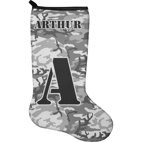 Custom Camo Holiday Stocking - Single-Sided - Neoprene (Personalized)