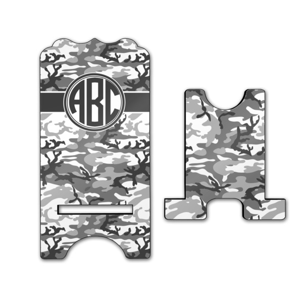 Camo Stylized Phone Stand - Front & Back - Large
