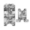 Camo Stylized Phone Stand - Front & Back - Large