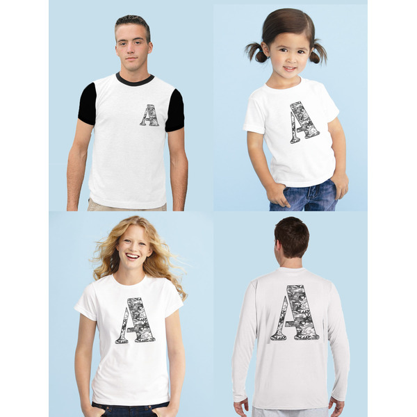 Camo Sublimation Sizing on Shirts