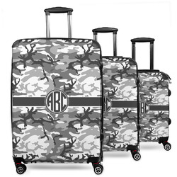 Camo 3 Piece Luggage Set - 20" Carry On, 24" Medium Checked, 28" Large Checked (Personalized)