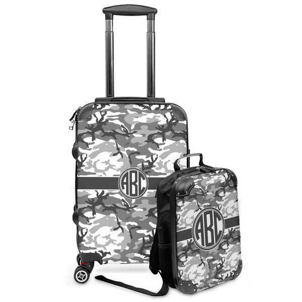 Custom Camo Kids 2-Piece Luggage Set - Suitcase & Backpack (Personalized)