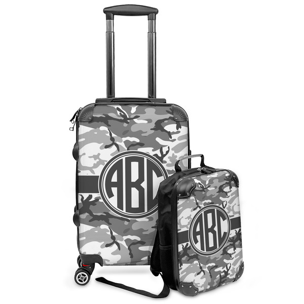Custom Camo Kids 2-Piece Luggage Set - Suitcase & Backpack (Personalized)