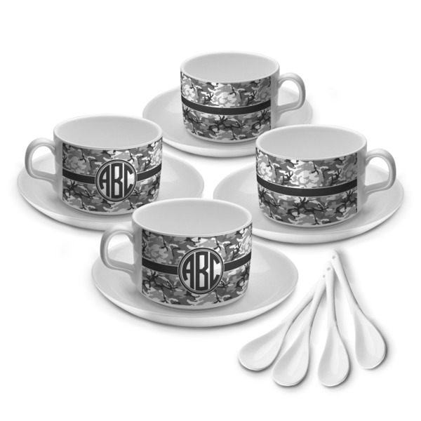 Custom Camo Tea Cup - Set of 4 (Personalized)