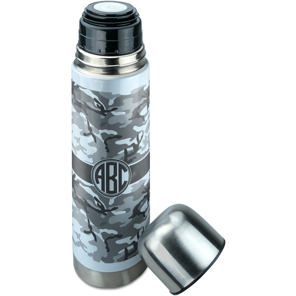 Camo Thermos - Lid Off