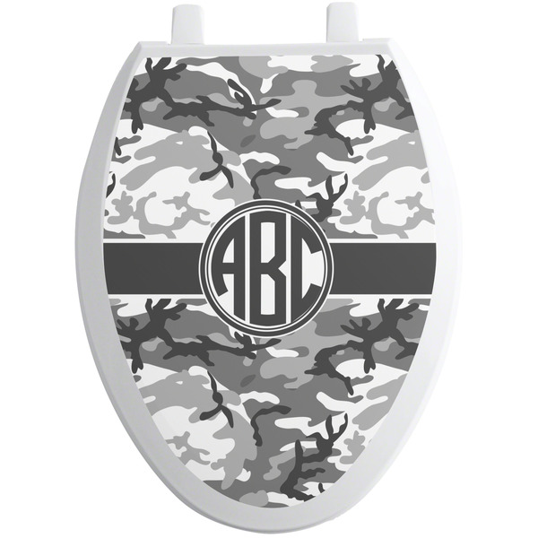 Camo Toilet Seat Decal (Personalized)