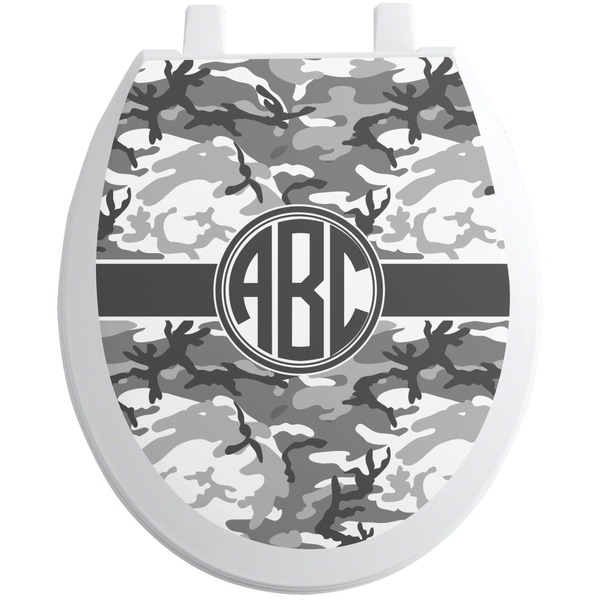 Custom Camo Toilet Seat Decal (Personalized)