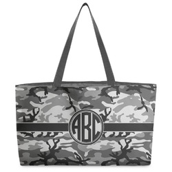 Camo Beach Totes Bag - w/ Black Handles (Personalized)