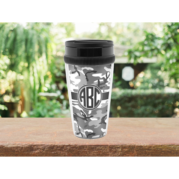 Camo Travel Mug Lifestyle (Personalized)