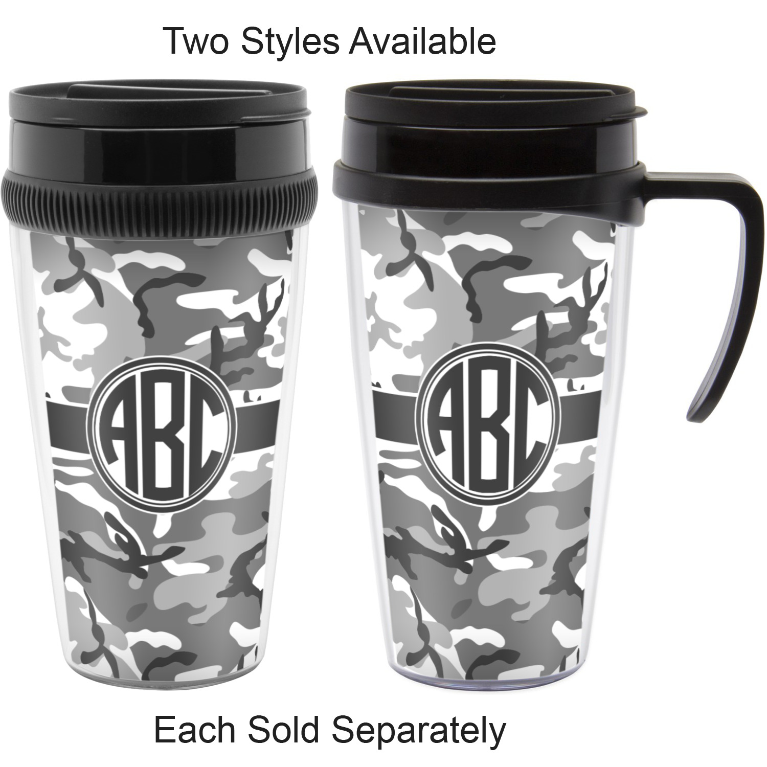 Camo Acrylic Travel Mug (Personalized) YouCustomizeIt
