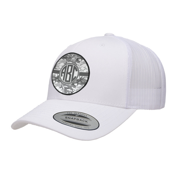 Custom Camo Trucker Hat - White (Personalized)