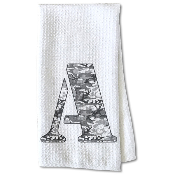 Camo Waffle Towel - Partial Print Print Style Image