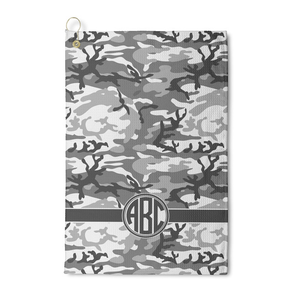 Custom Camo Waffle Weave Golf Towel (Personalized)