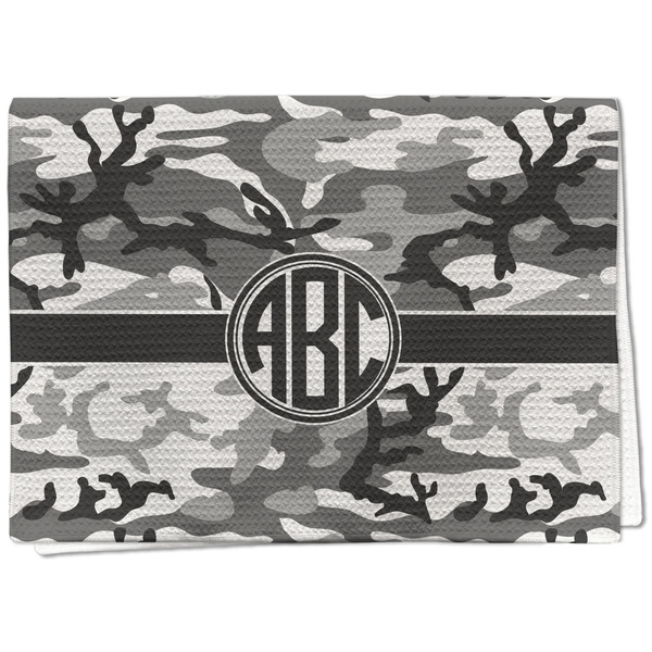 Custom Camo Kitchen Towel - Waffle Weave - Full Color Print (Personalized)