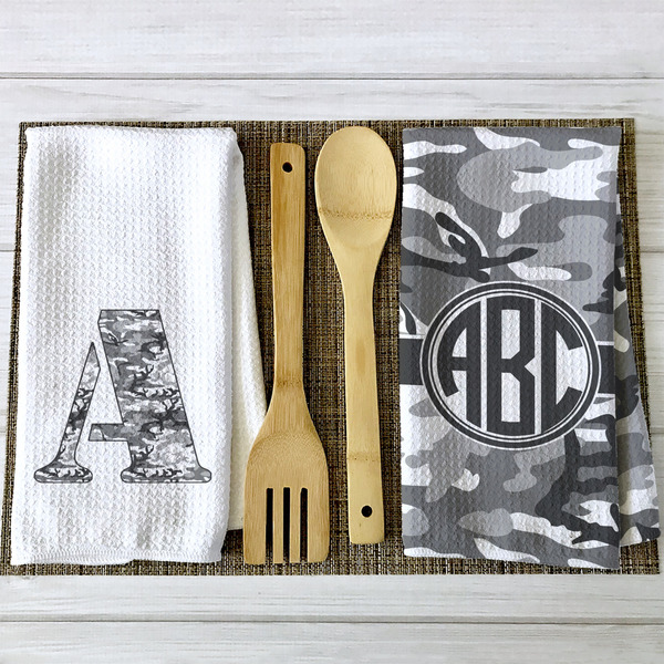 Camo Waffle Weave Towels - 2 Print Styles