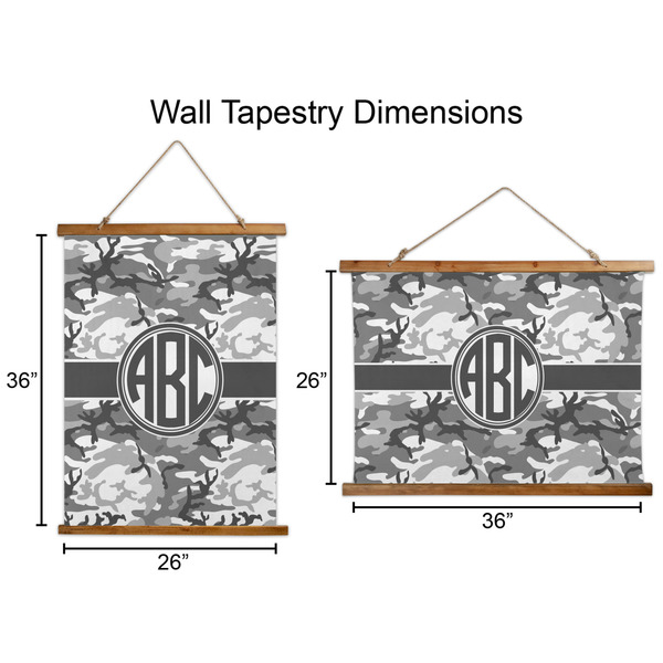 Camo Wall Hanging Tapestries - Parent/Sizing