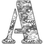 Camo Letter Decal - Medium (Personalized)