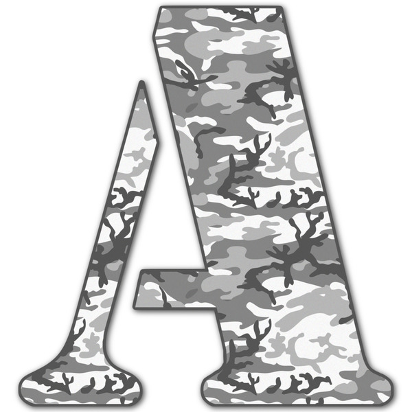 Custom Camo Letter Decal - Large (Personalized)