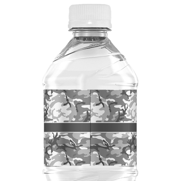 Camo Water Bottle Label - Back View