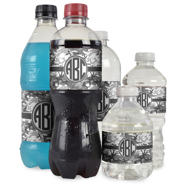 Camo Water Bottle Label - Multiple Bottle Sizes