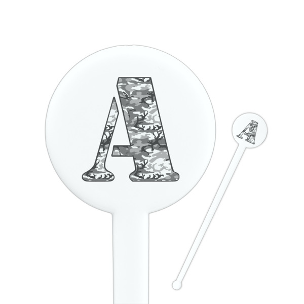 Custom Camo Round Plastic Stir Sticks (Personalized)