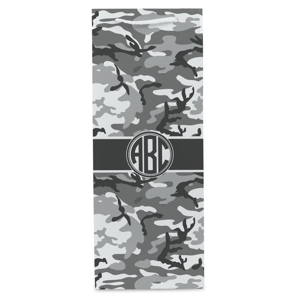 Camo Wine Gift Bag - Gloss - Front