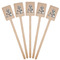Camo Wooden 6.25" Stir Stick - Rectangular - Fan View