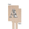 Camo Wooden 6.25" Stir Stick - Rectangular - Single - Front & Back