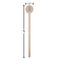 Camo Wooden 6" Stir Stick - Round - Dimensions