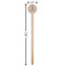 Camo Wooden 7.5" Stir Stick - Round - Dimensions