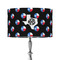 Texas Polka Dots 12" Drum Lampshade - ON STAND (Fabric)