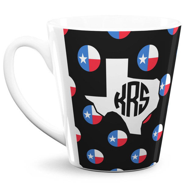 Custom Texas Polka Dots 12 Oz Latte Mug (Personalized)