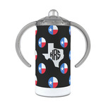 Texas Polka Dots 12 oz Stainless Steel Sippy Cup (Personalized)