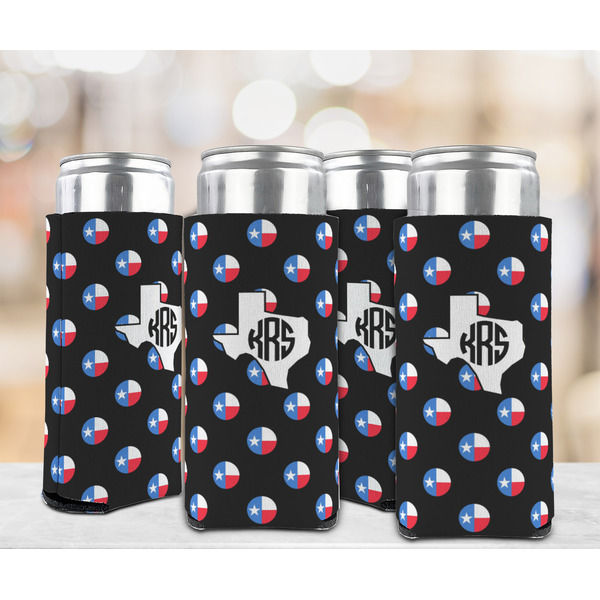 Texas Polka Dots 12oz Tall Can Sleeve - Set of 4 - LIFESTYLE