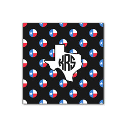Texas Polka Dots Wood Print - 12x12 (Personalized)