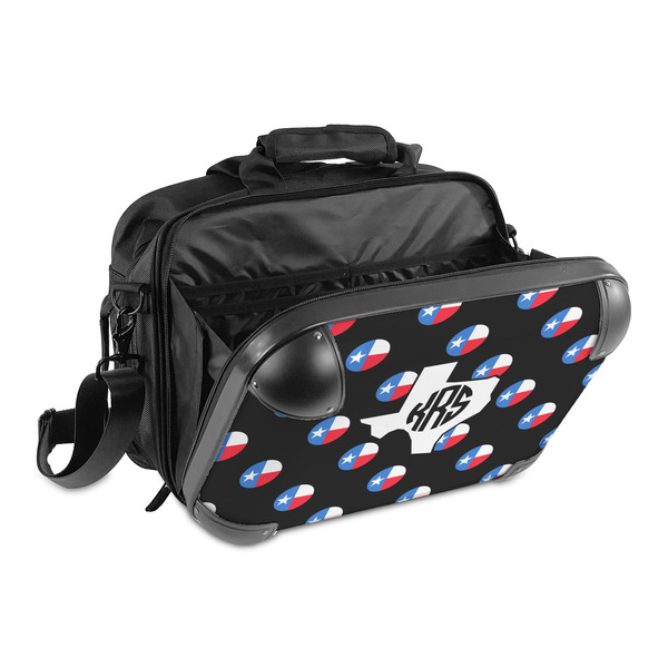 Texas Polka Dots 15" Hard Shell Briefcase - Open